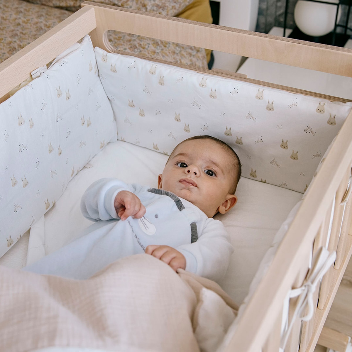 Miniberço de Co-sleeping Conversível You & Me - 80x50 cm Natural-6