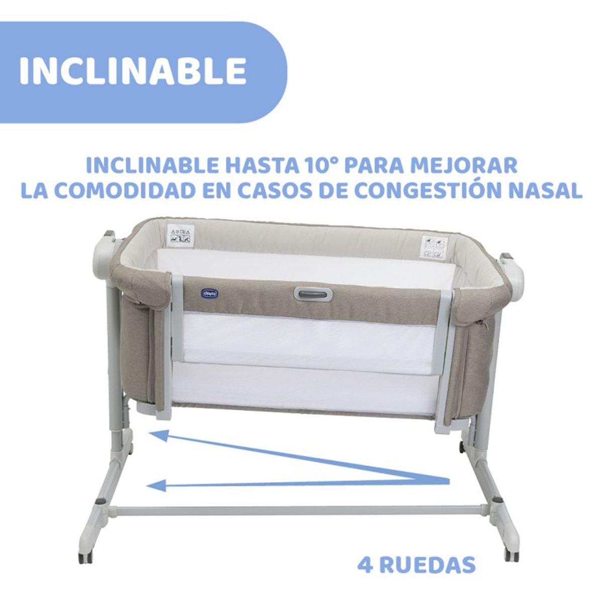 Imagen 6 de Minicuna de colecho Chicco Next2Me Magic Evo - Beige Beige