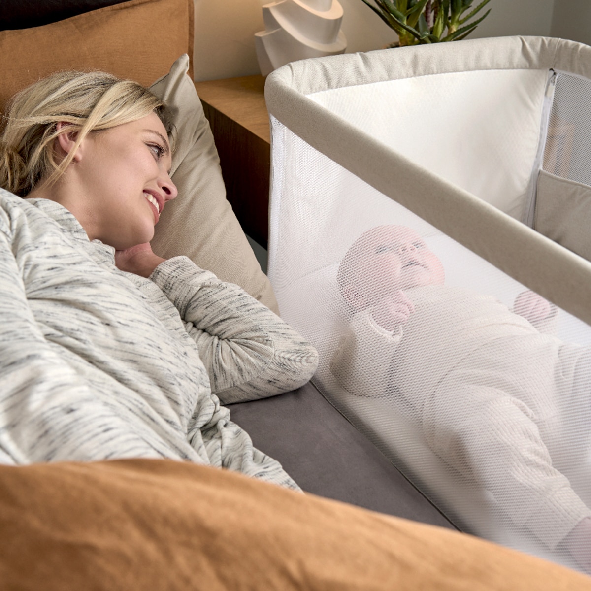 Cuna de colecho Mamas & Papas Lua - Beige Beige-6