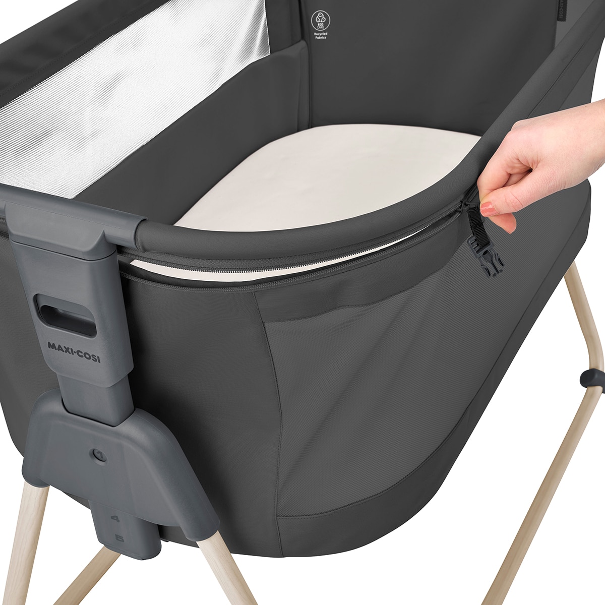 Tori, Berço de Co-sleeping, 0-9 Kg, Nascimento-6 Meses - Beyond Graphite Eco Cinzento-escuro-3