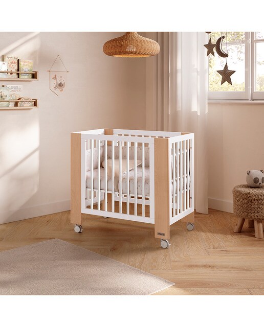 Miniberço de Co-sleeping Evolutiva Converbaby - 90x50 cm Branco Natural-3