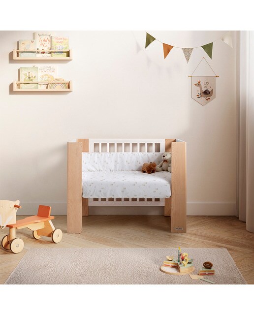 Miniberço de Co-sleeping Evolutiva Converbaby - 90x50 cm Branco Natural-6