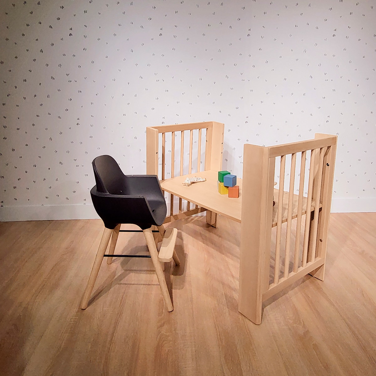 Miniberço de Co-sleeping Evolutiva Converbaby - 90x50 cm Natural-6