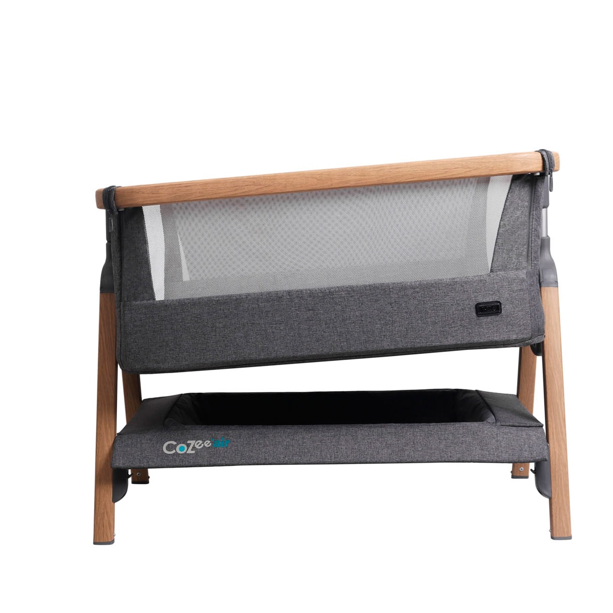 Mini-berço de Co-sleeping Cozee Oak Air Triangles Cinzento-escuro-6