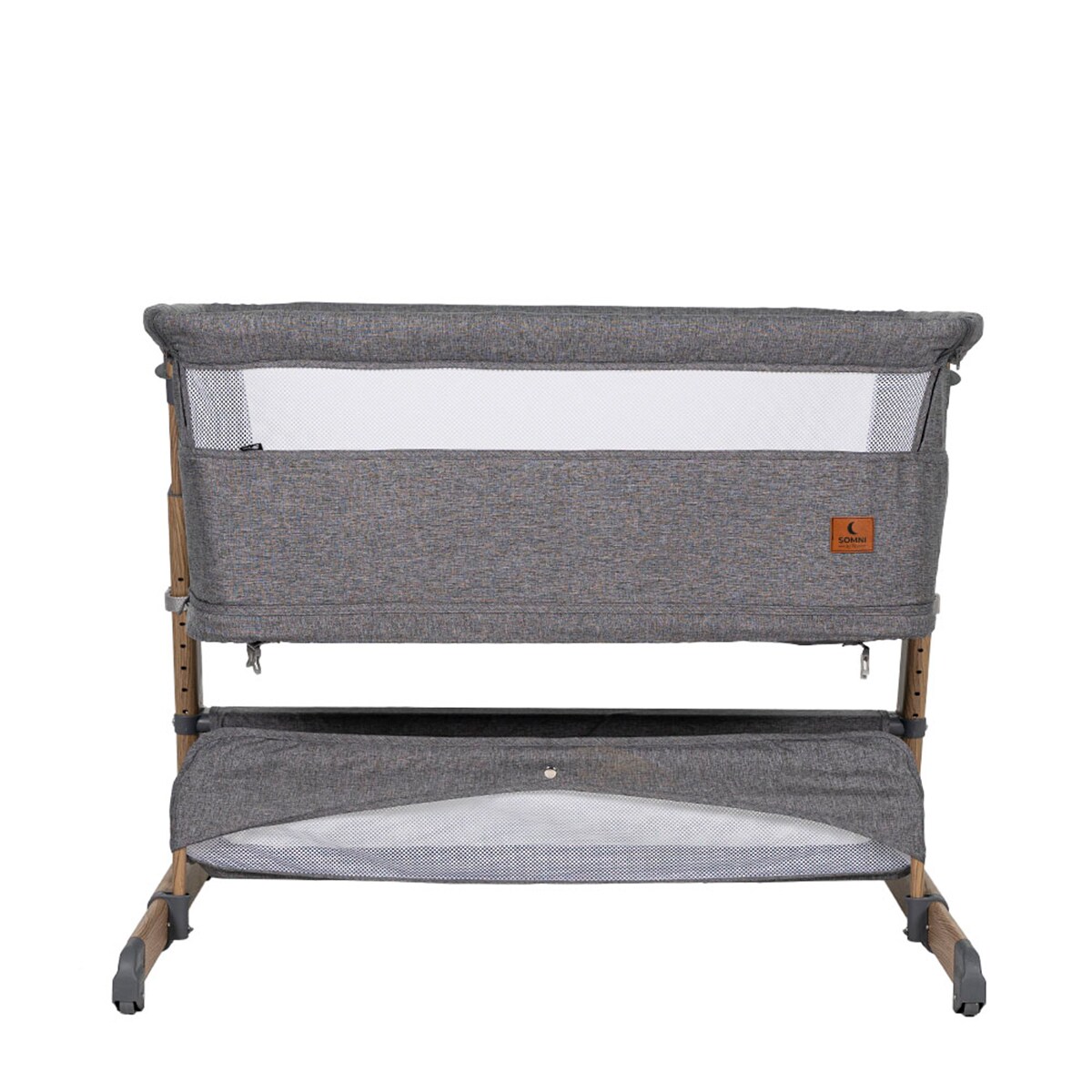 Mini Berço Evolutivo Somni 4 em 1 Cinzento-3