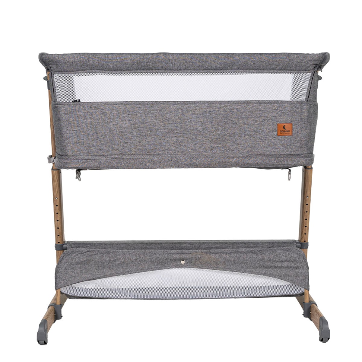Mini Berço Evolutivo Somni 4 em 1 Cinzento-4