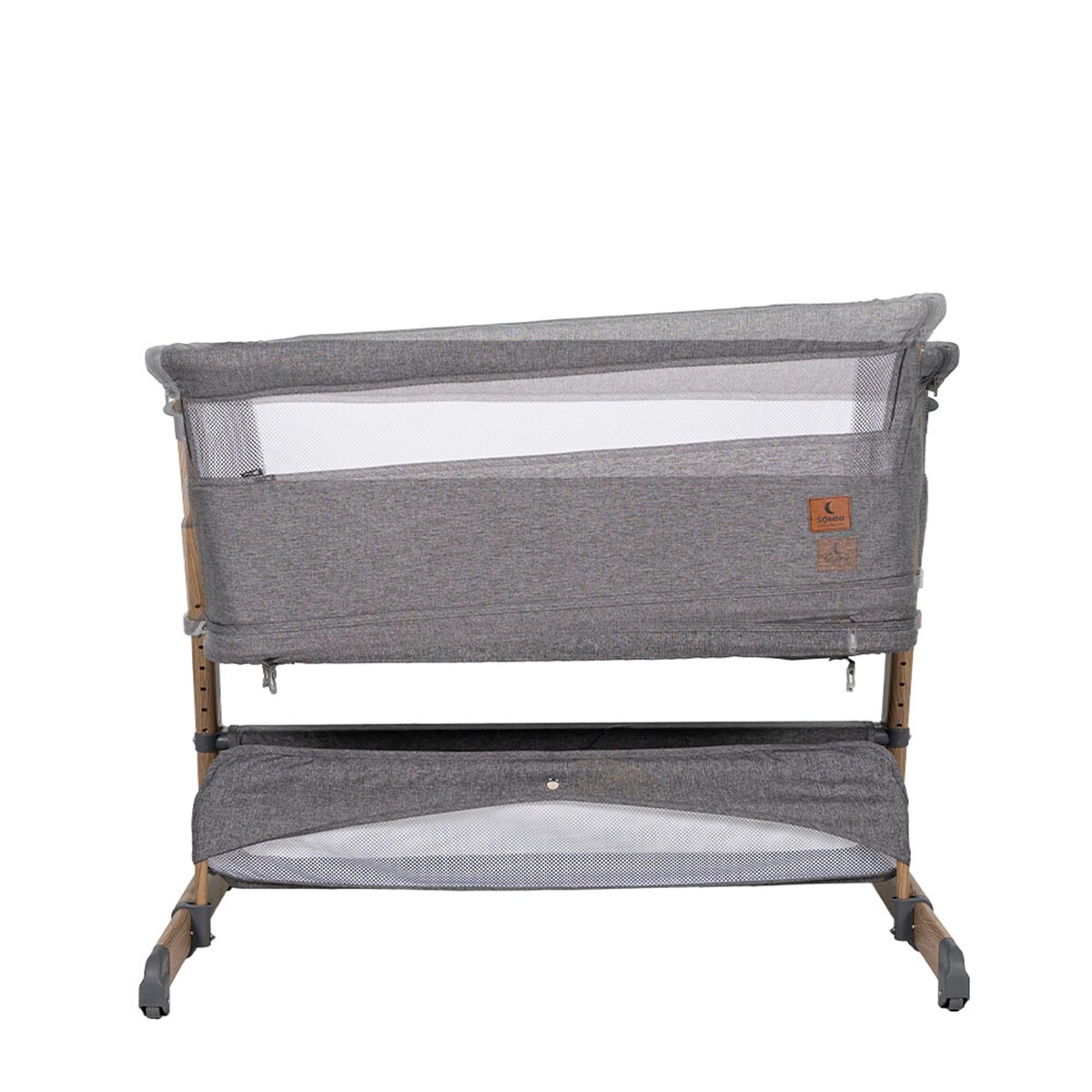 Mini Berço Evolutivo Somni 4 em 1 Cinzento-8