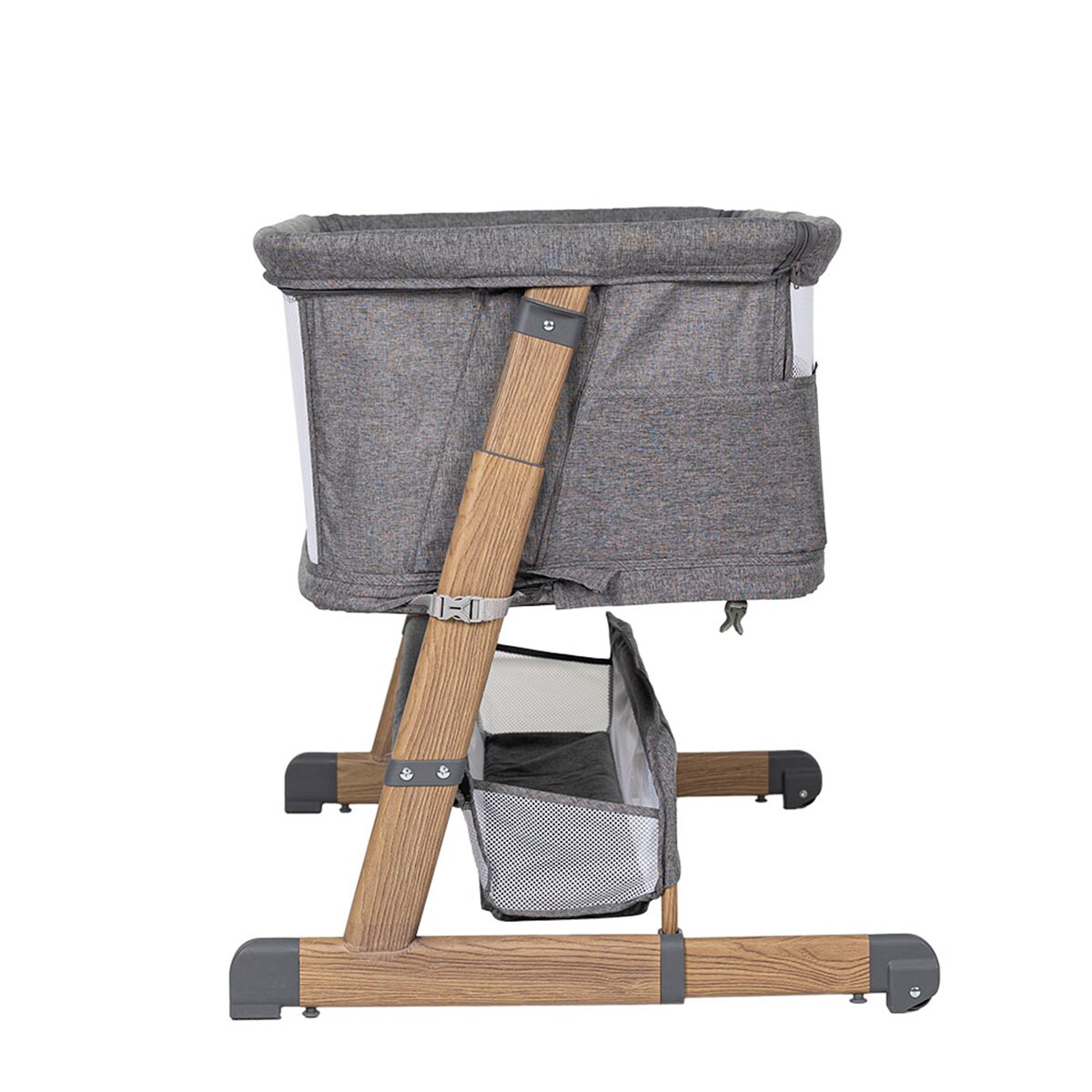 Mini Berço Evolutivo Somni 4 em 1 Cinzento-9