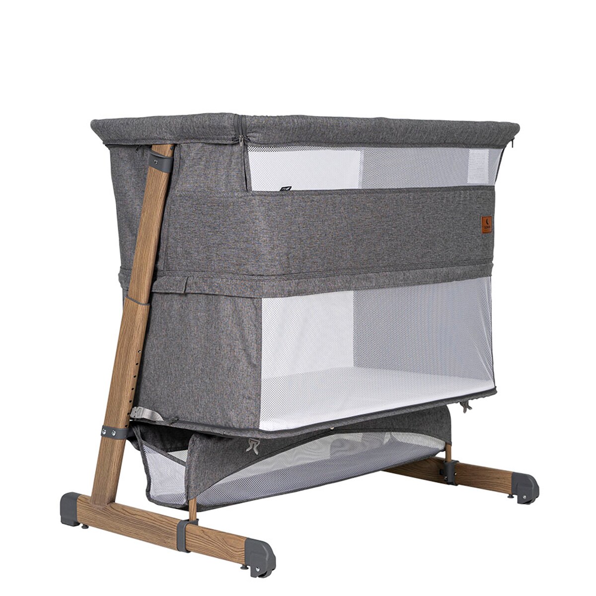 Mini Berço Evolutivo Somni 4 em 1 Cinzento-11