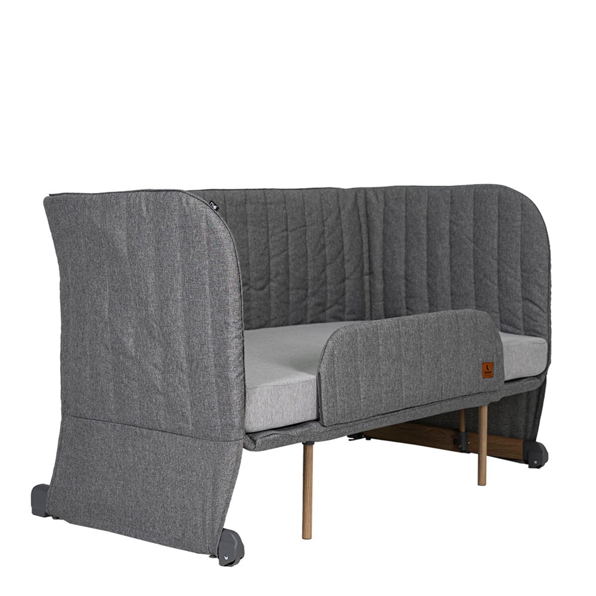 Mini Berço Evolutivo Somni 4 em 1 Cinzento-14