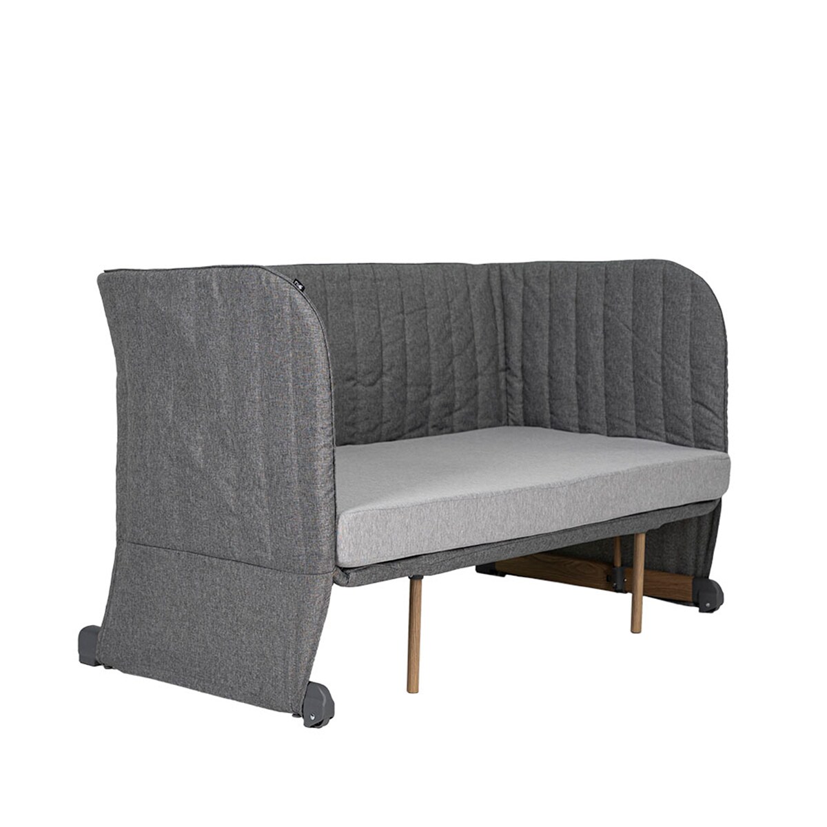 Mini Berço Evolutivo Somni 4 em 1 Cinzento-16