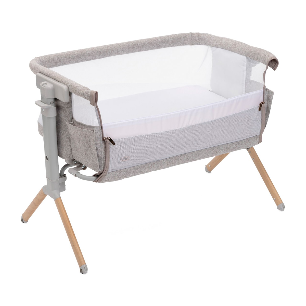 Berço de Co-Sleeping Next2Me Armonia Castanho-2