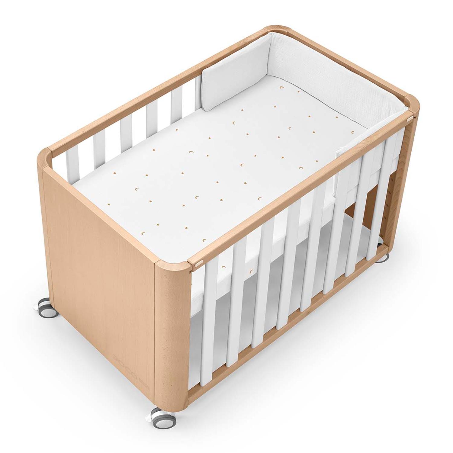 Imagem 0 de Miniberço/Berço de Co-sleeping - 50x90 cm Doco Sleeping Wood - Branco/Cru