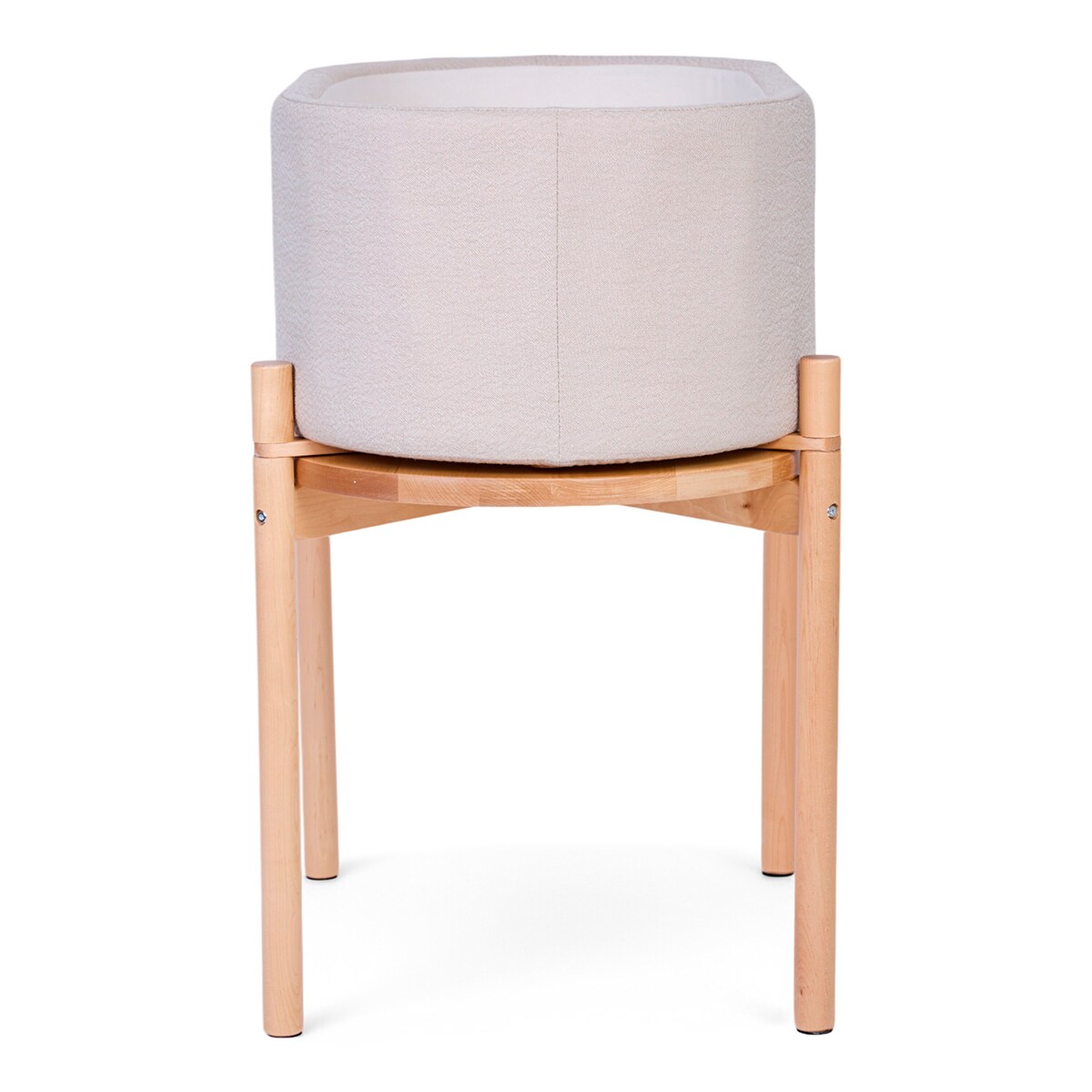 Minicuna Evolutiva Childhome Efecto Lino Beige-2