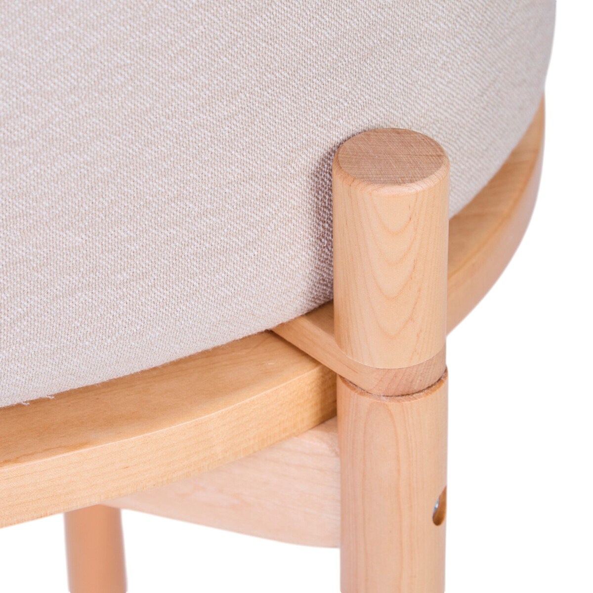 Minicuna Evolutiva Childhome Efecto Lino Beige-3