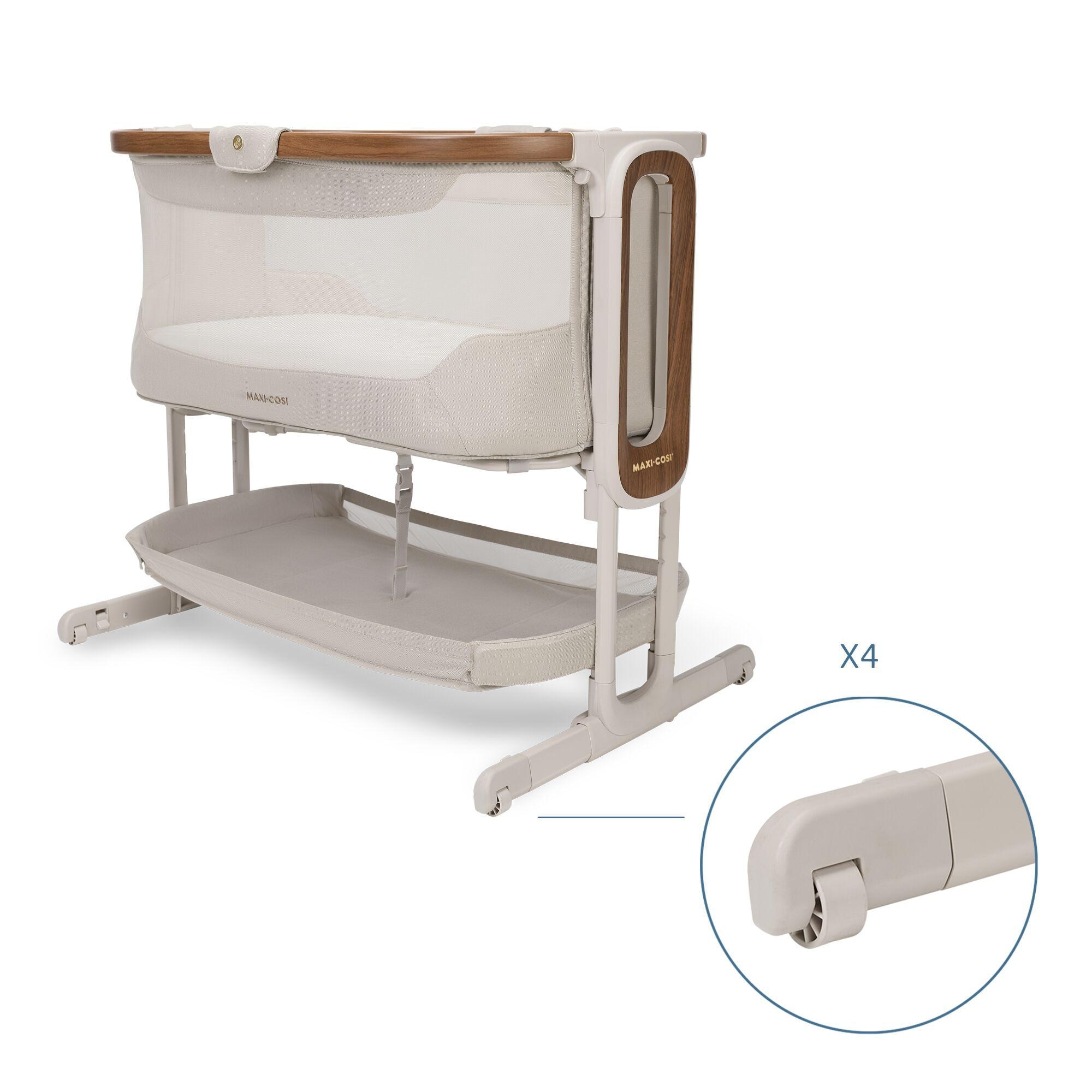 Berço de Co-Sleeping Iora Pro, 0-6 Meses, 0-86 cm, <9 Kg Bege-3