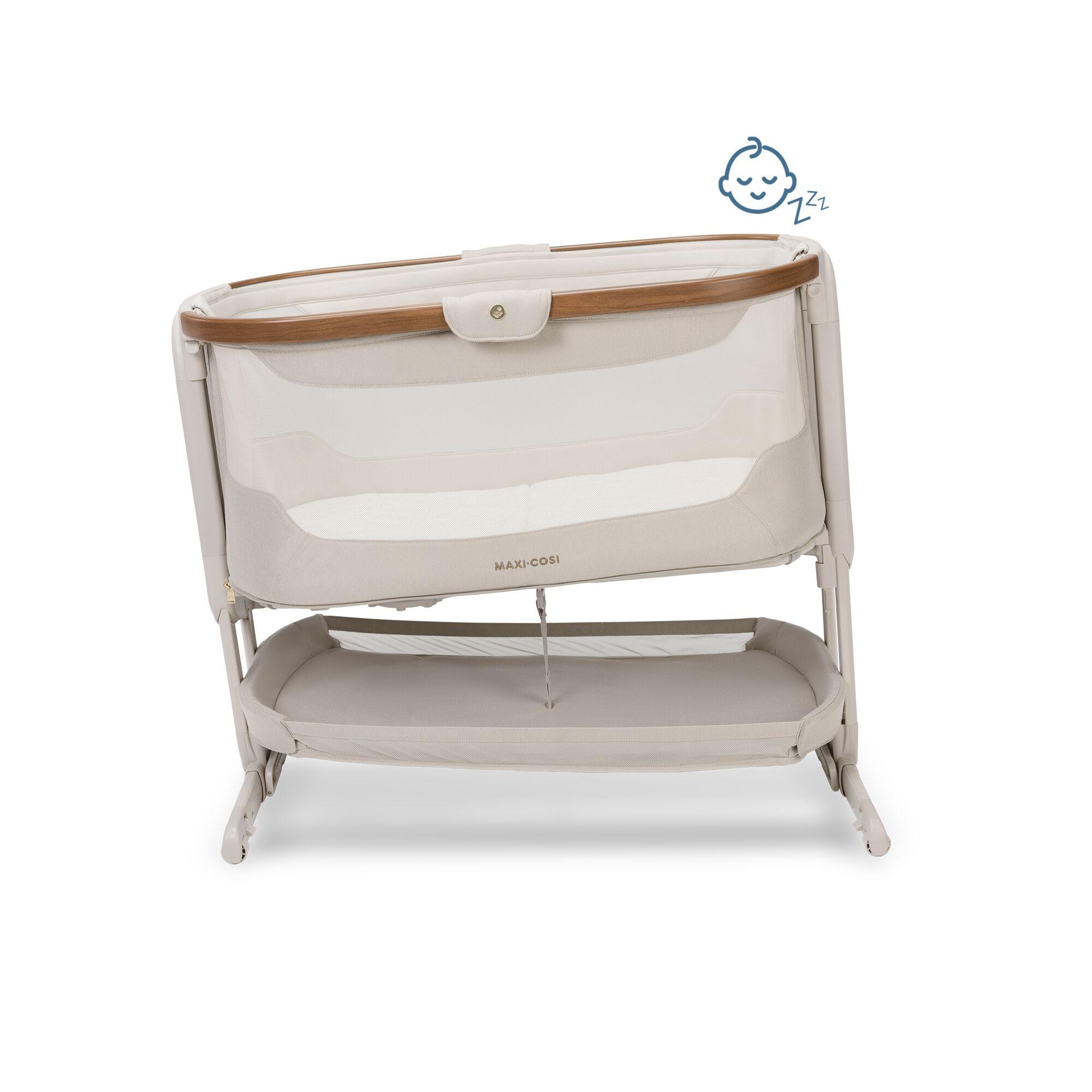 Berço de Co-Sleeping Iora Pro, 0-6 Meses, 0-86 cm, <9 Kg Bege-8