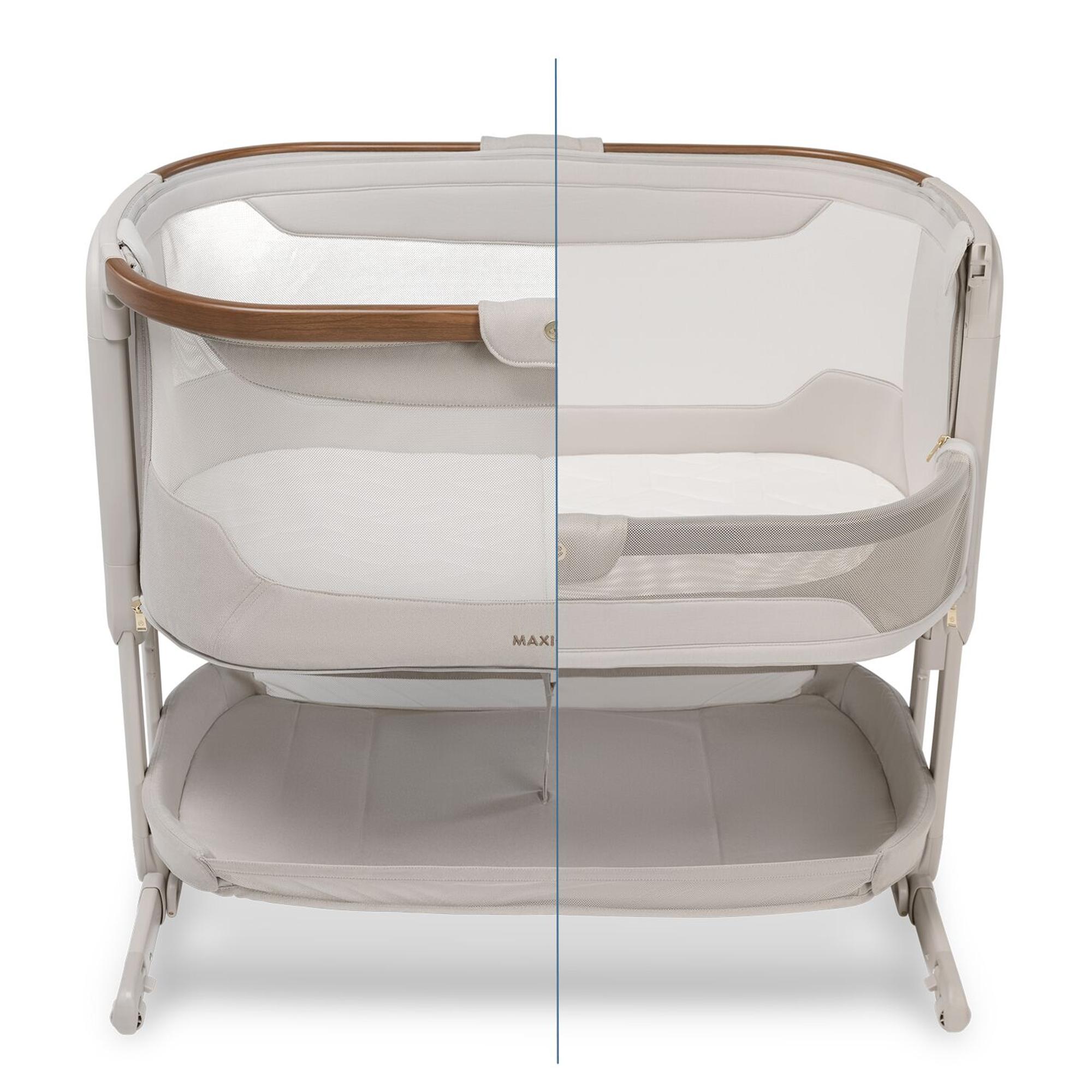 Berço de Co-Sleeping Iora Pro, 0-6 Meses, 0-86 cm, <9 Kg Bege-10
