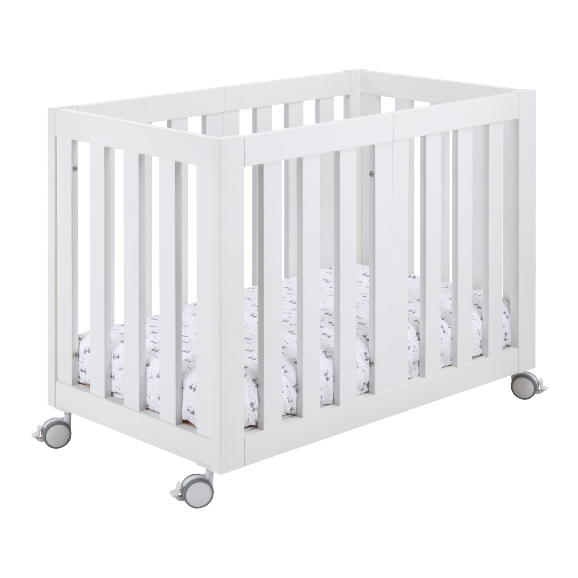 Imagen 0 de Minicuna (90x50) evolutiva a cuna y cama (140x70) Ikid Palermo Blanco