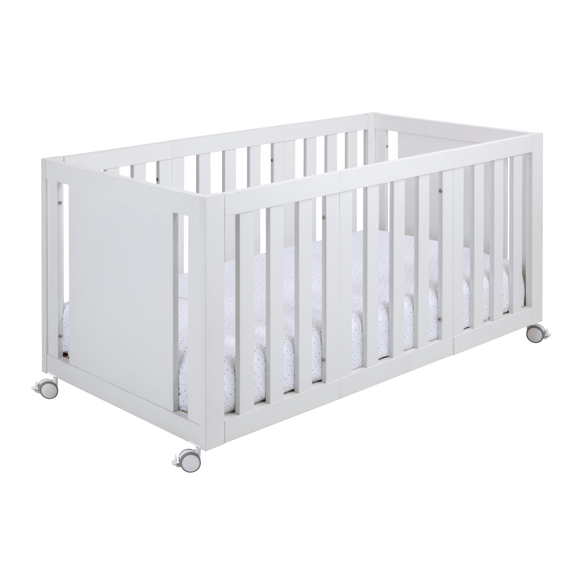 Miniberço Evolutivo para Berço e Cama (90x50 ? 140x70 cm) Ikid Palermo Branco-7