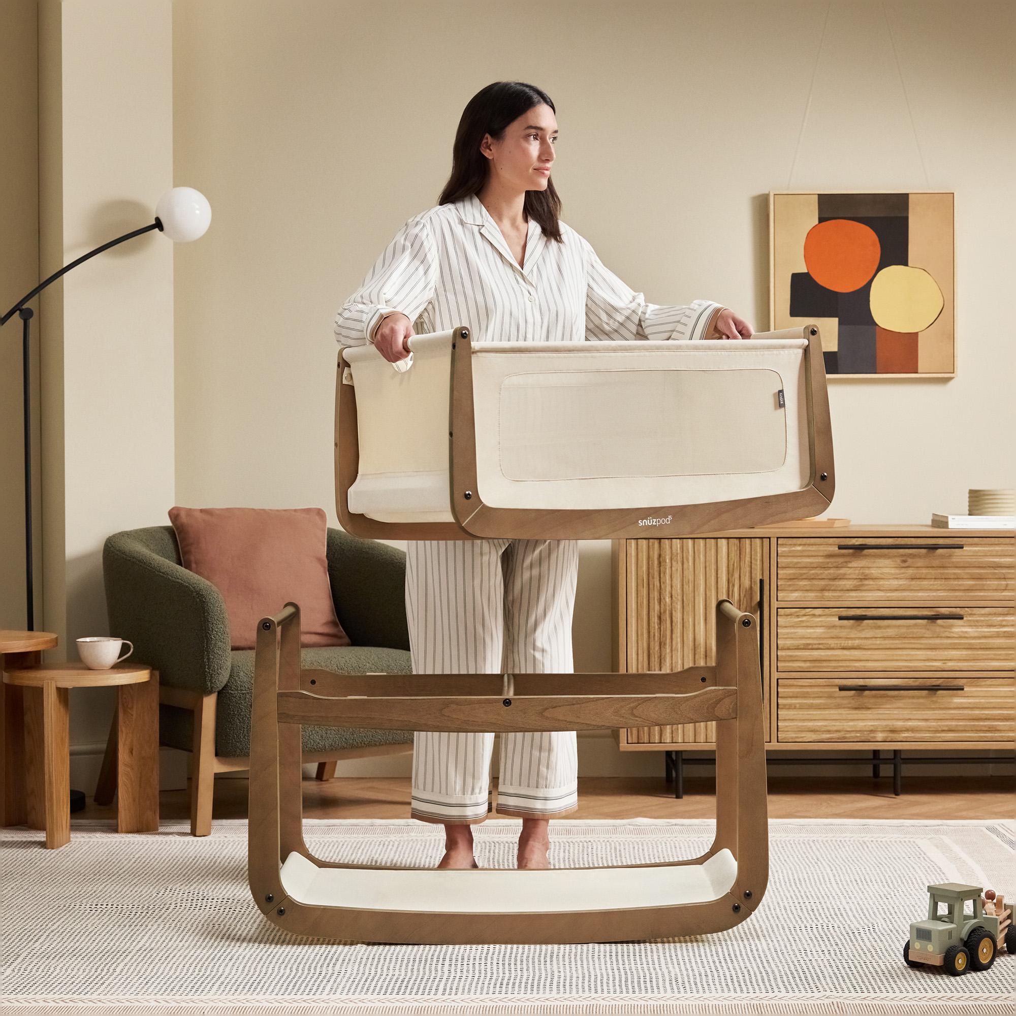 Berço de Co-sleeping SnüzPod 5 Castanho-9