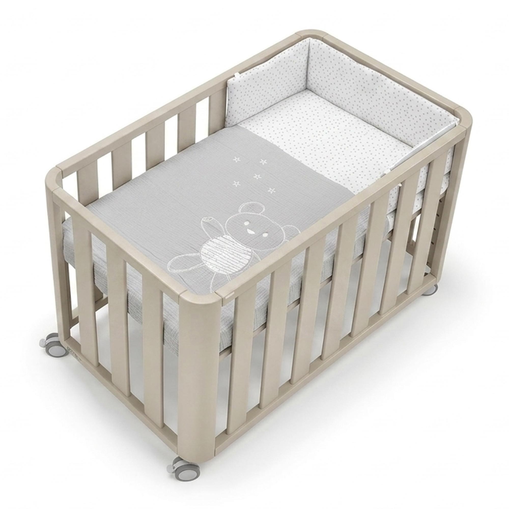 Cotinfant - Pack Minicuna colecho (90x50 cm) Cotinfant Doco Sleeping + colchón + textil SILVA.