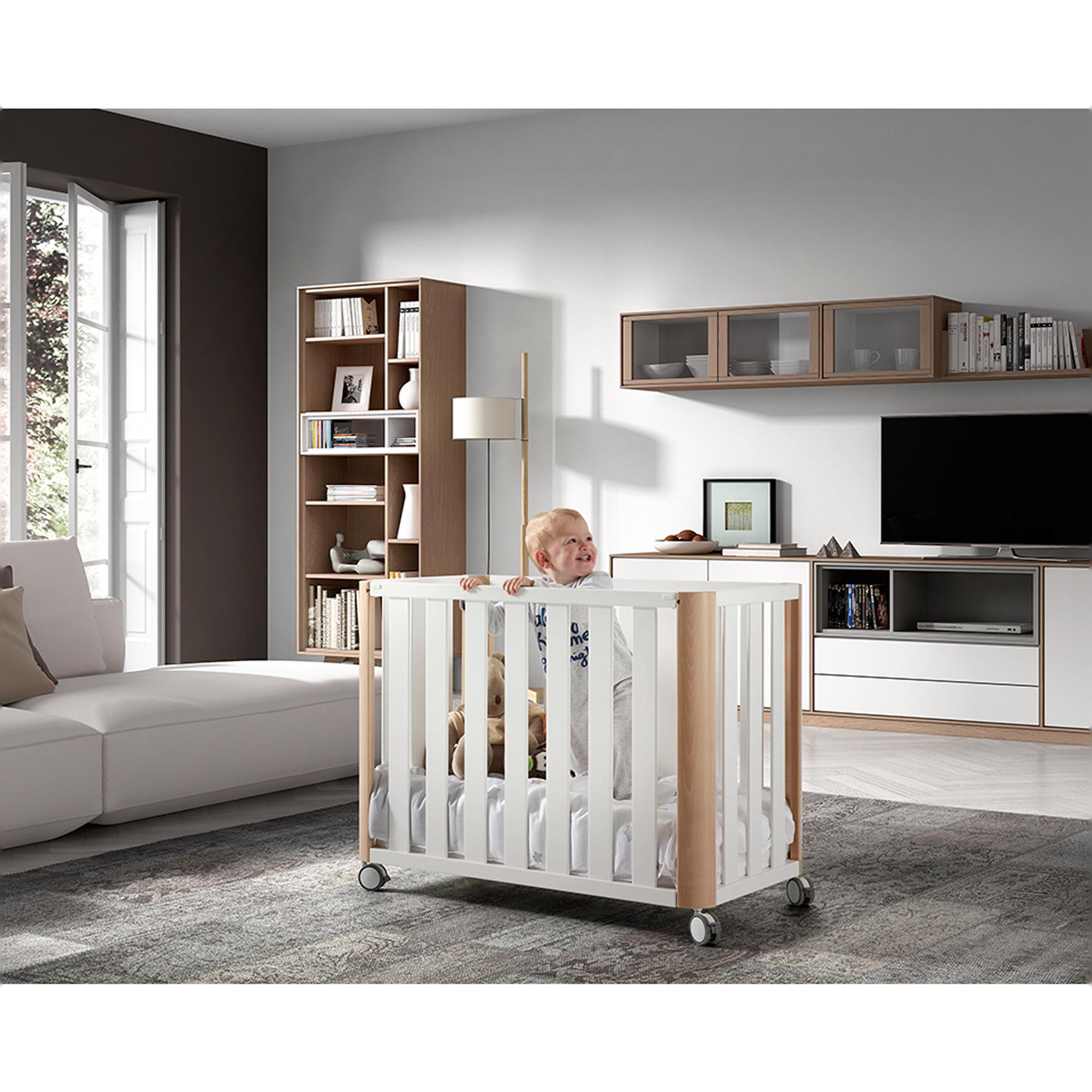 Minicuna de colecho (50 x 90 cm.) Cotinfant Doco Sleeping + colchón Air-foam + Silva camel - Natural Natural-4