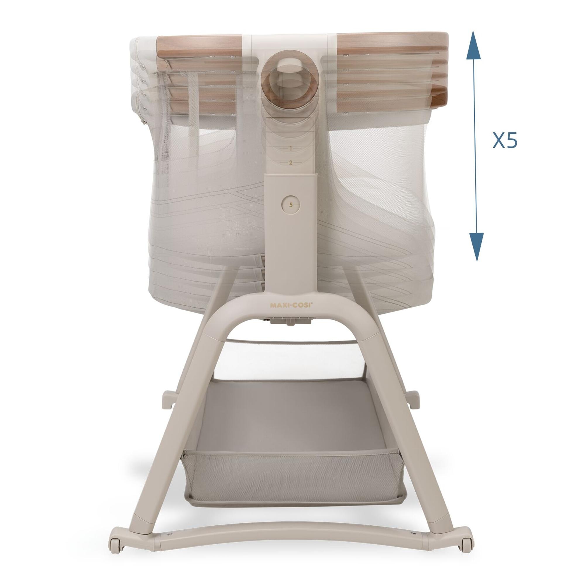 Berço de Co-Sleeping Iora Plus, 0-9 Kg, 0-6 Meses Bege-9