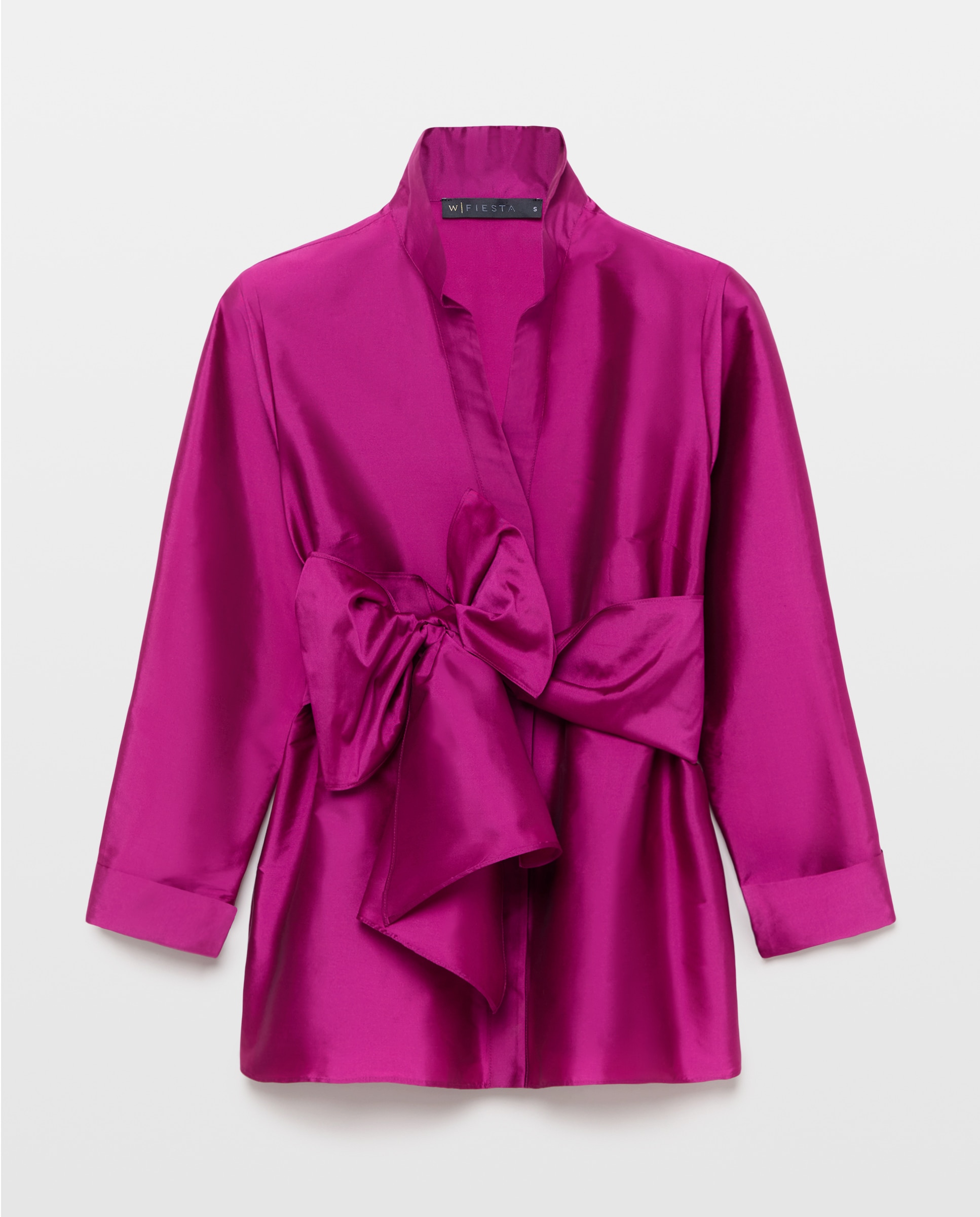 Blusa de Tafetá com Manga 3/4 Buganvília-5