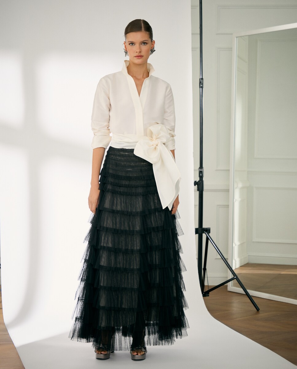 Falda midi de tul · Woman Fiesta El Corte Inglés · El Corte Inglés