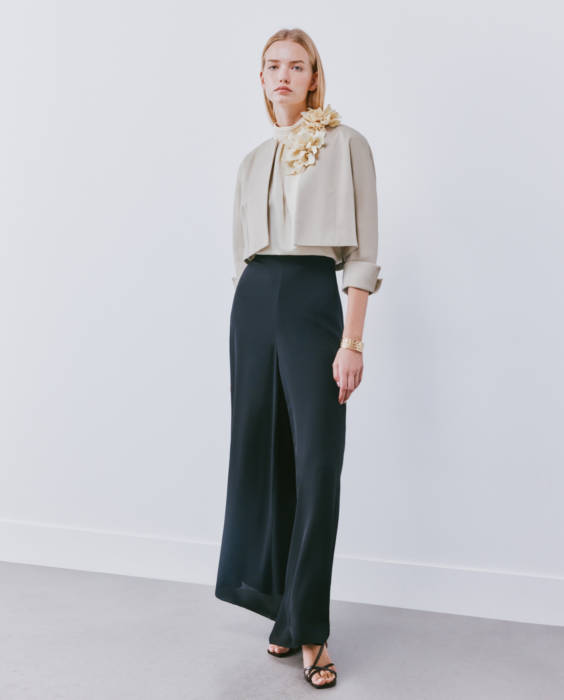Bolero con cuello caja manga japonesa - Woman Fiesta El Corte Inglés - 390 Oro 390 Oro-2