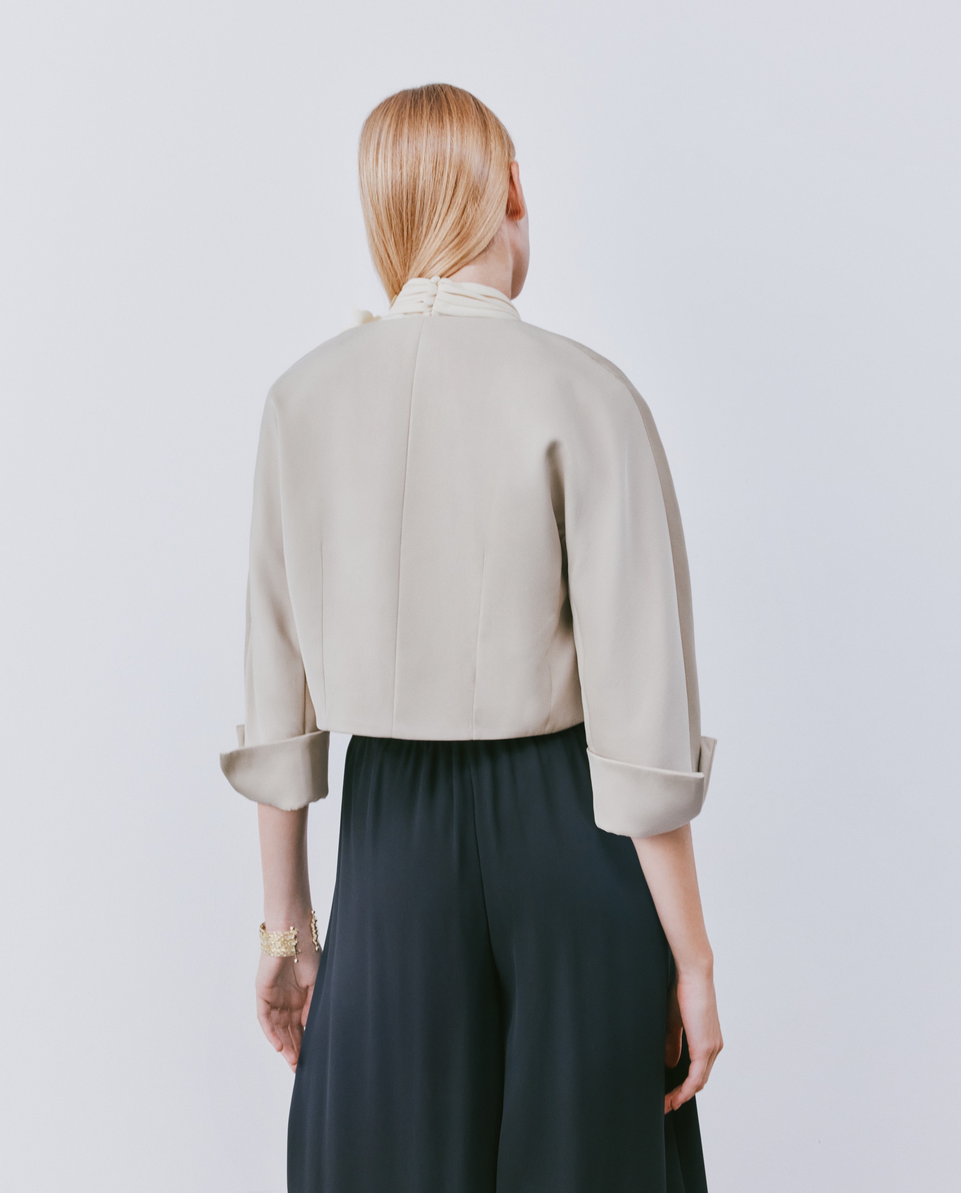 Bolero con cuello caja manga japonesa - Woman Fiesta El Corte Inglés - 390 Oro 390 Oro-3