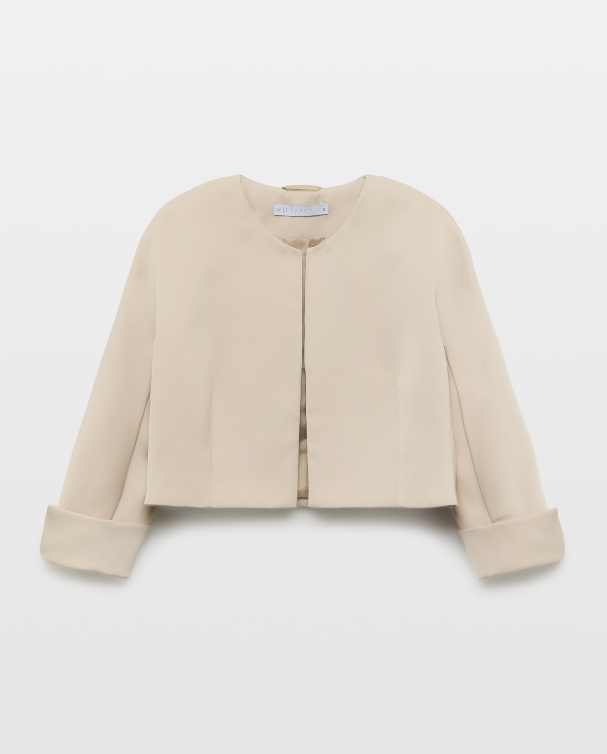 Bolero con cuello caja manga japonesa - Woman Fiesta El Corte Inglés - 390 Oro 390 Oro-4