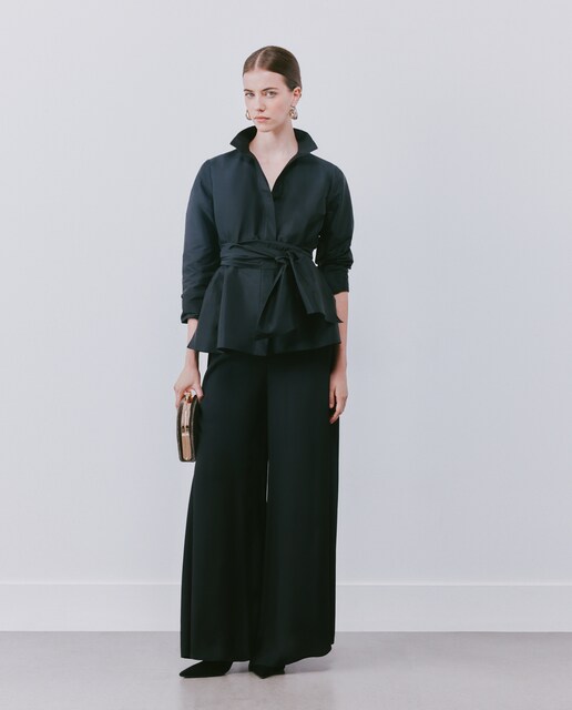 Pantalón de mujer ancho de gasa