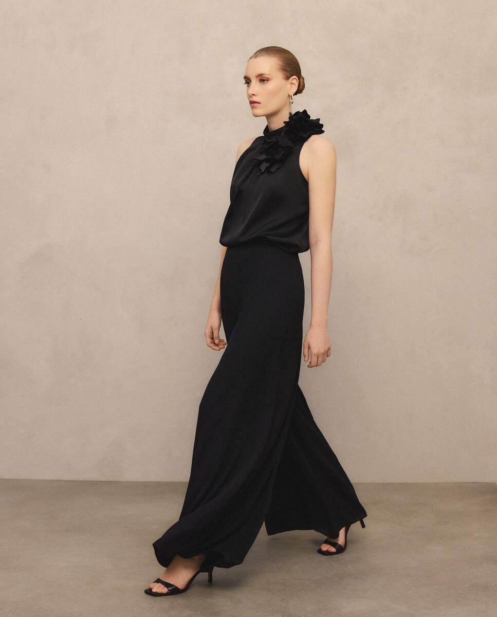 Pantalón de mujer fluido de gasa · Woman Fiesta El Corte Inglés