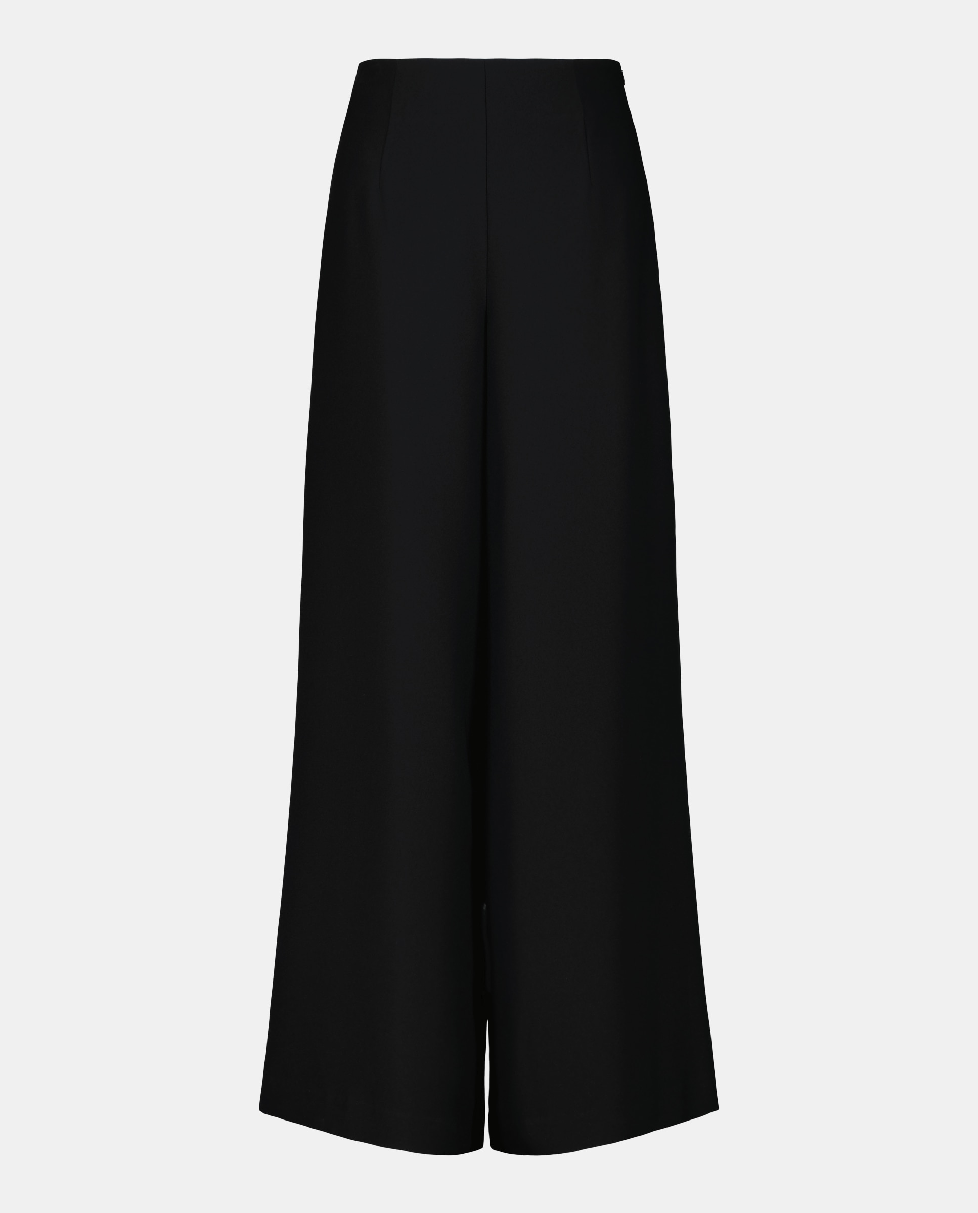 Calças formais largas Preto-4