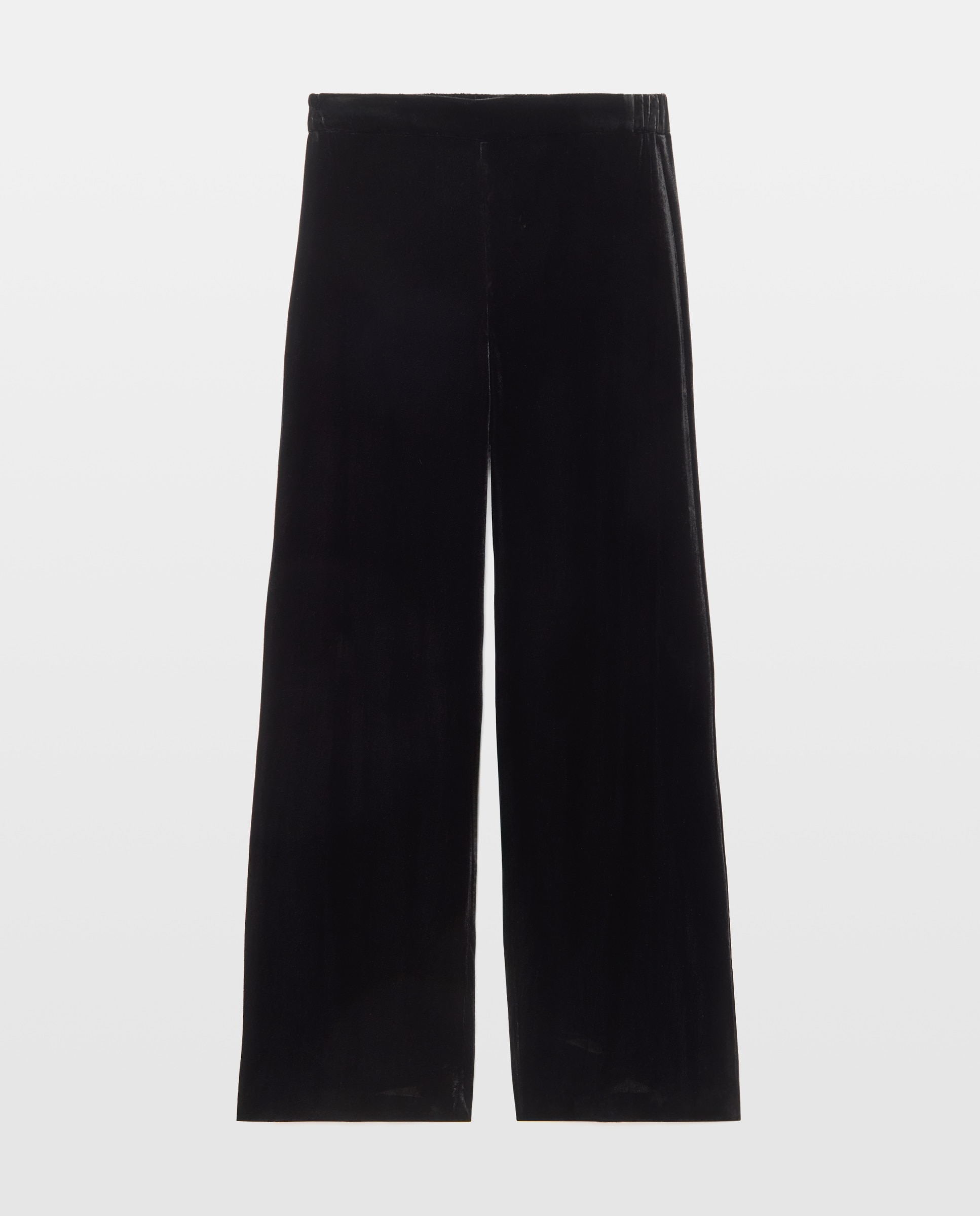 Pantalón recto de mujer de terciopelo - Woman Fiesta El Corte Inglés - Negro Negro-4