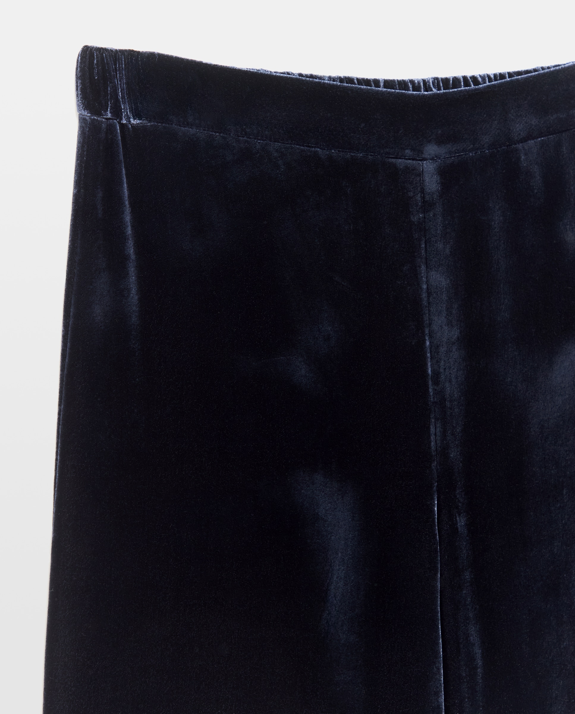 Pantalón recto de mujer de terciopelo - Woman Fiesta El Corte Inglés - Azul marino Azul marino-5