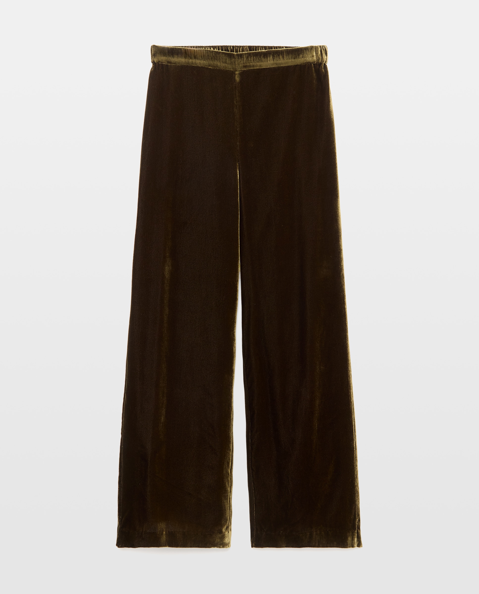 Pantalón recto de mujer de terciopelo - Woman Fiesta El Corte Inglés - 560 Oliva 560 Oliva-4
