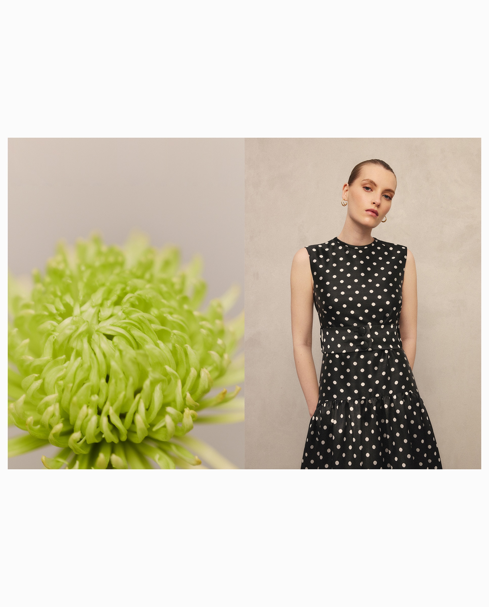 Imagem 0 de Vestido Midi às Bolinhas sem Mangas