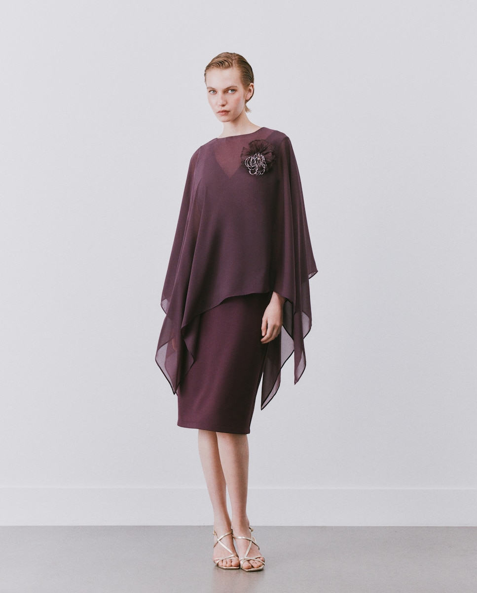 Imagen 1 de Vestido corto sin mangas liso de mujer 530 Verde oscuro