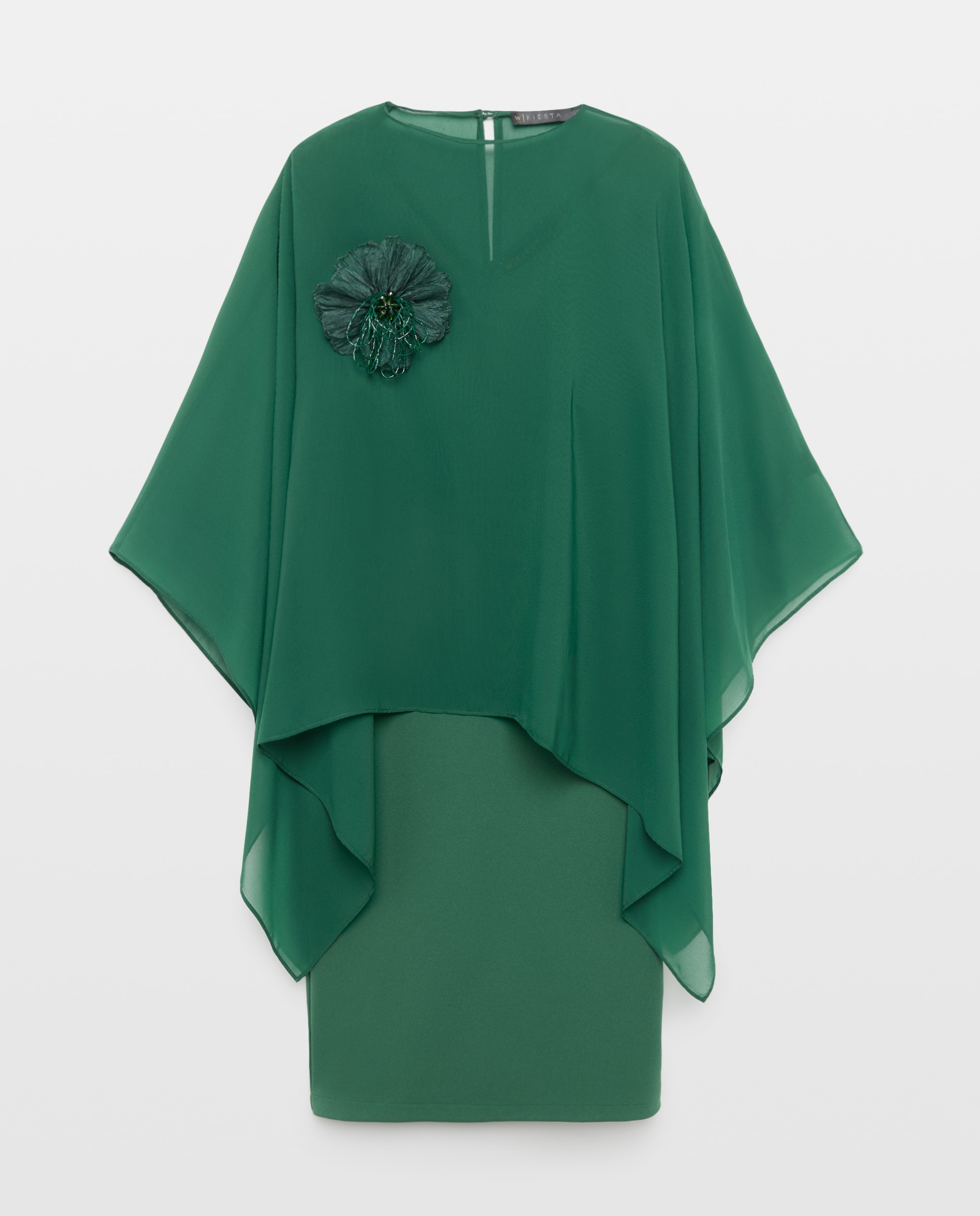 Vestido corto sin mangas liso de mujer - Woman Fiesta El Corte Inglés - 530 Verde oscuro 530 Verde oscuro-6