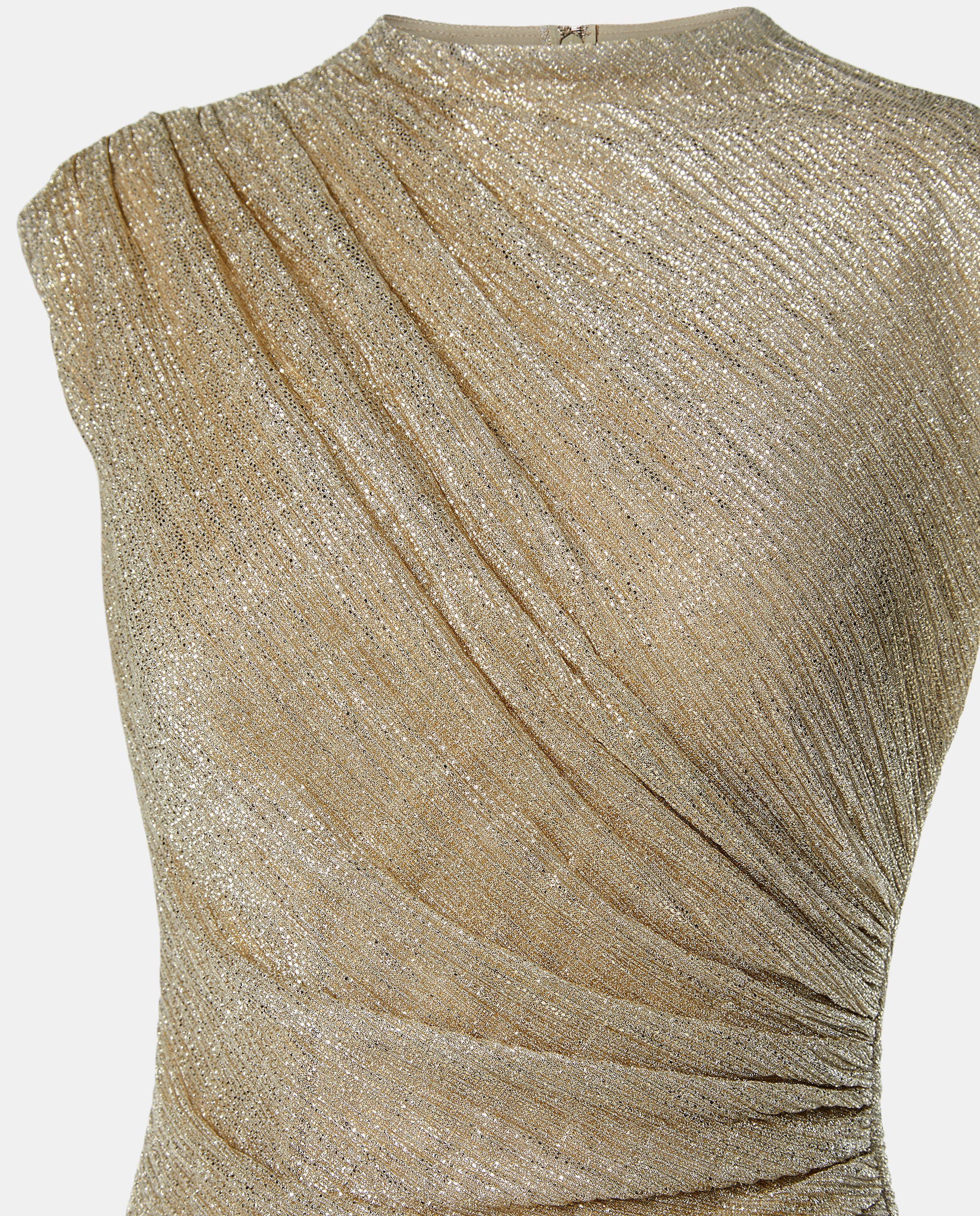 Vestido Comprido sem Mangas 390 Ouro-6