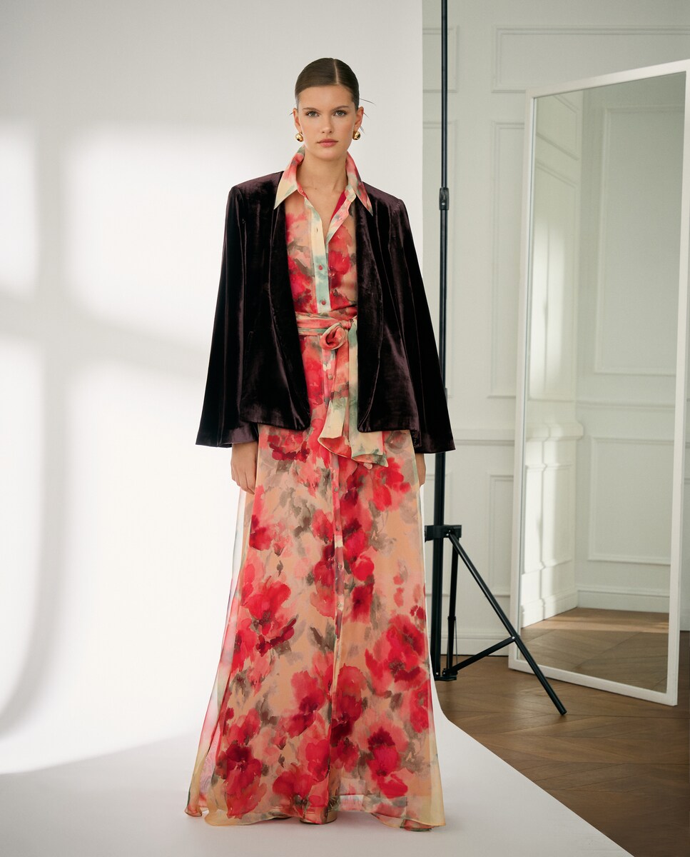 Vestido camisero largo fluido · Woman Fiesta El Corte Inglés · El