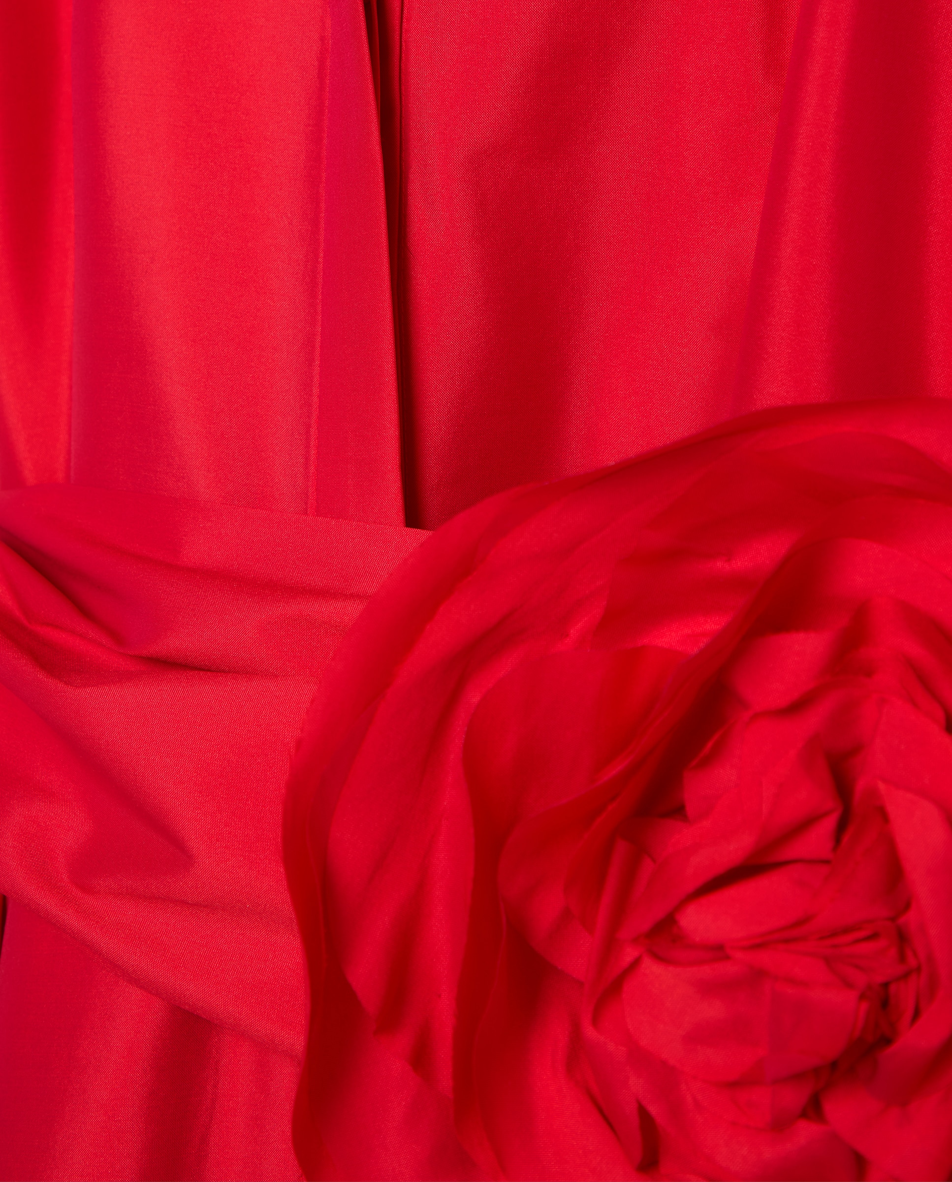 Vestido comprido com volume 600 Vermelho-6