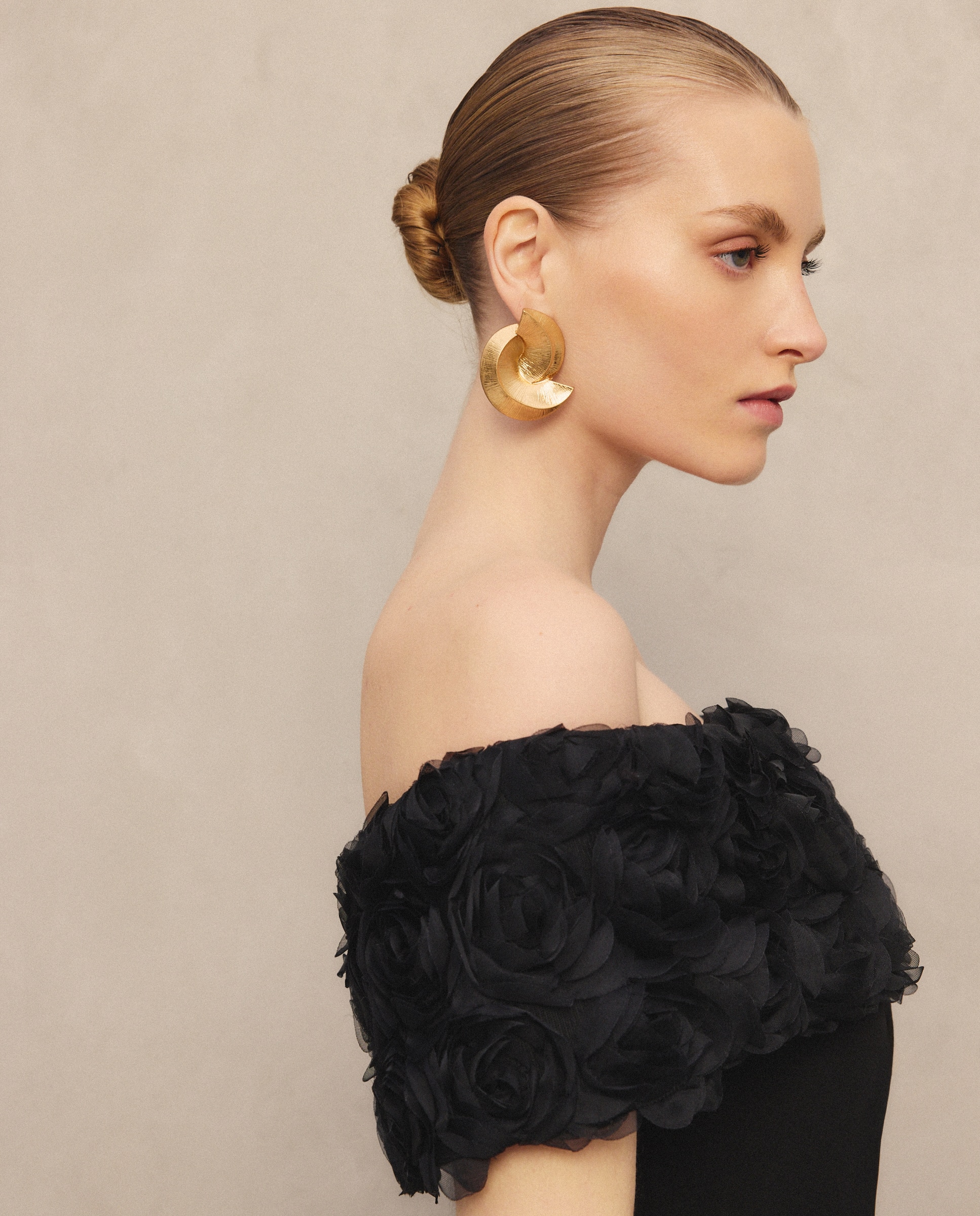 Imagen 2 de Vestido largo escote barra con flores - Woman Fiesta El Corte Inglés - Negro Negro