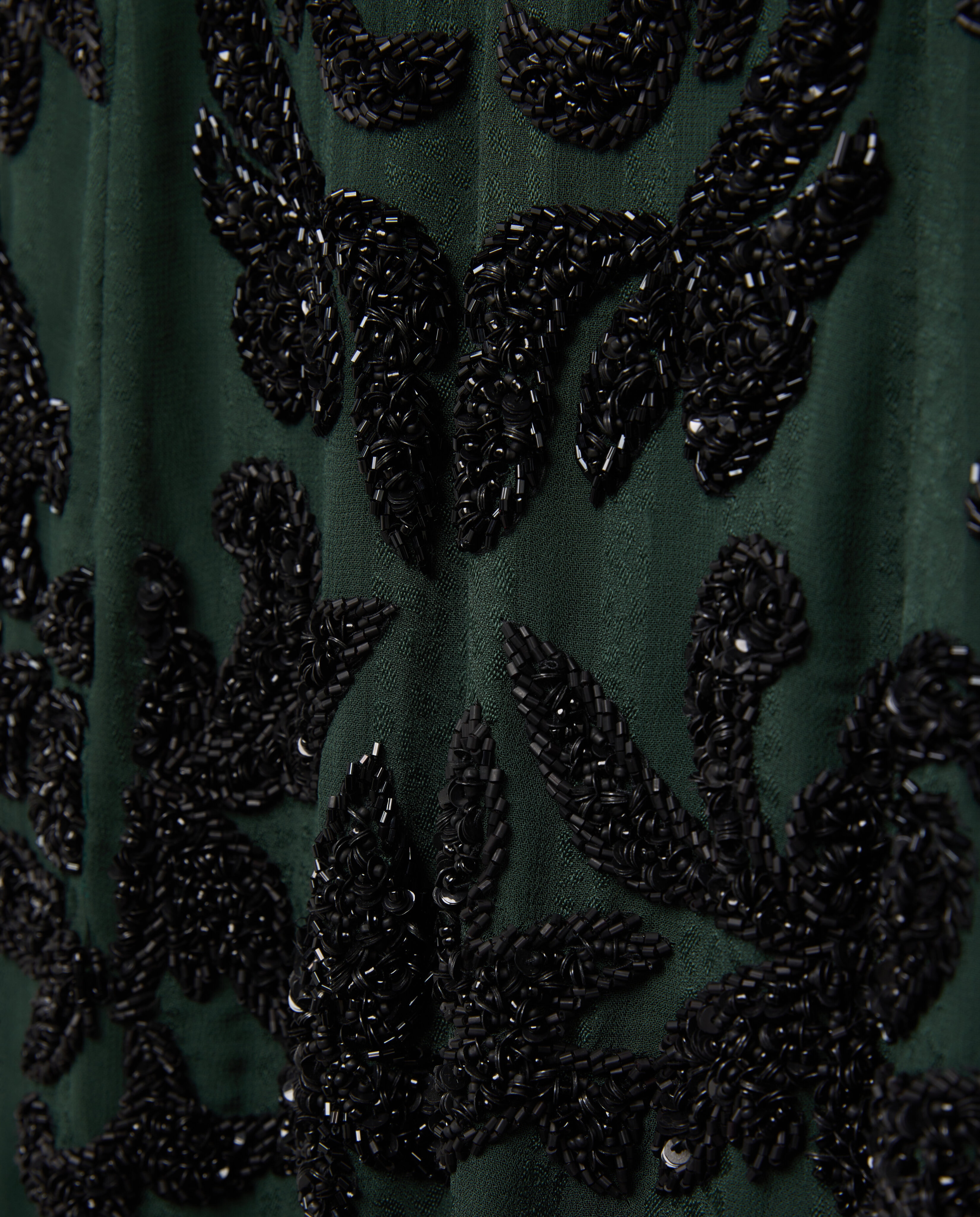 Vestido largo con pedrería y escote halter - Woman Fiesta El Corte Inglés - 530 Verde oscuro 530 Verde oscuro-6