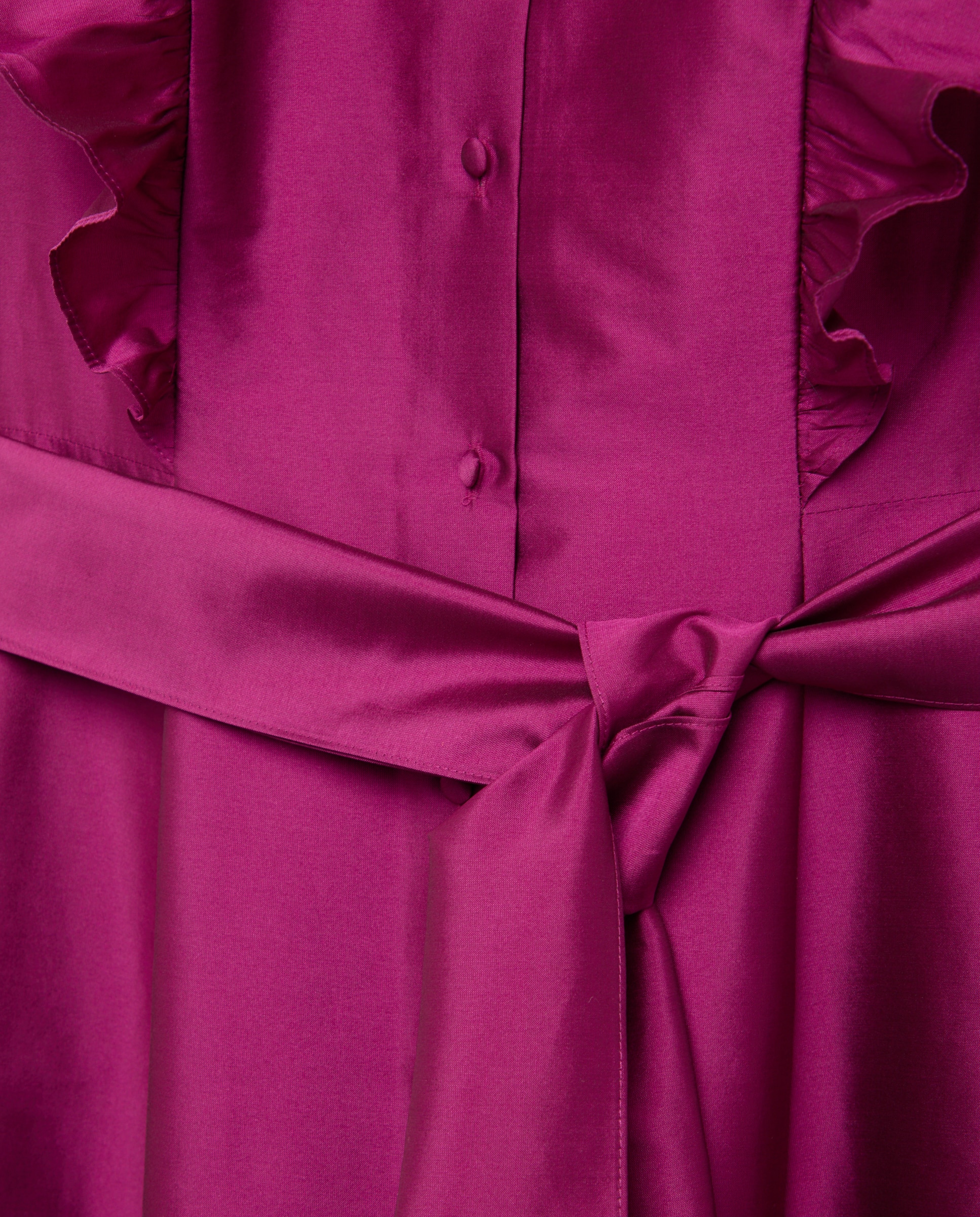 Vestido comprido sem mangas e com decote em bico Buganvília-5