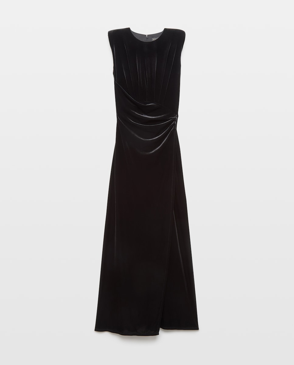 Imagen 0 de Vestido largo sin mangas de mujer 430 Azul oscuro