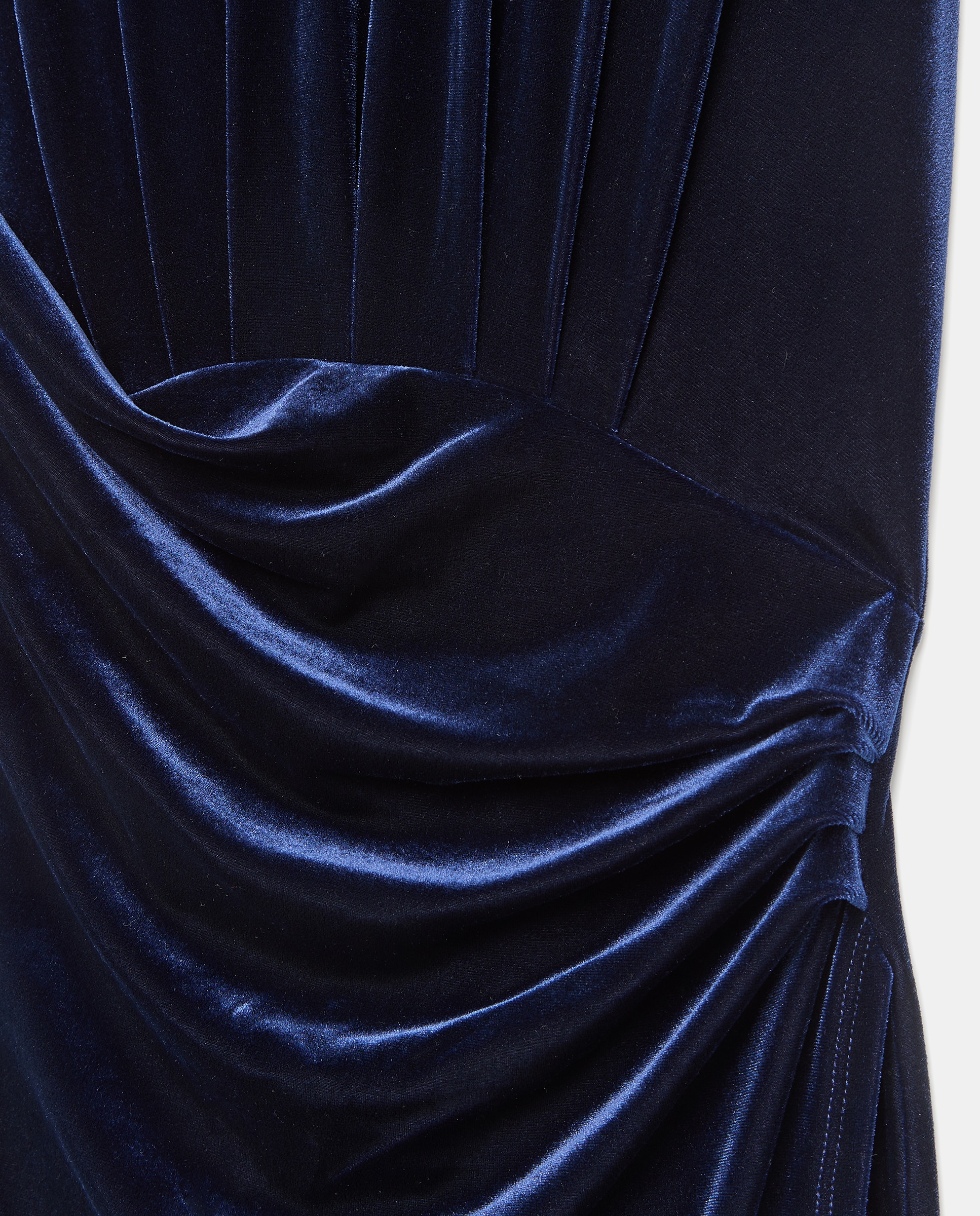 Vestido Comprido sem Mangas 430 Azul Escuro-5